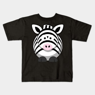 Cute Happy Zebra Kids T-Shirt